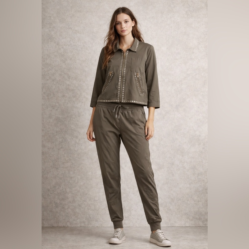 Indies Clothing Jacket and Jogger Set Olive Size L/XL